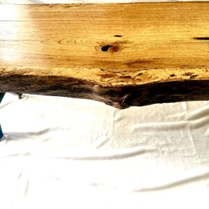 Spalted Oak Live Edge Bench